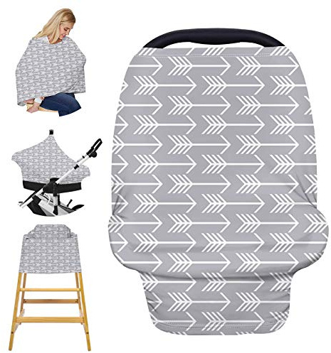Stillbezug zum Stillen, dehnbarer Autositzbezug für Babys, weiche atmungsaktive Stillabdeckung, Kinderwagen-Abdeckung, Einkaufswagen-Abdeckung, Mehrzweck-Hochstuhlbezug, Babyparty-Geschenke