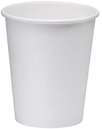 DeinPack Lot de 50 gobelets à café 350 ml blancs | Gobelets en carton écologique non blanchi I Gobelets à dégustation I Lot de 50 gobelets jetables biodégradables pour café à emporter