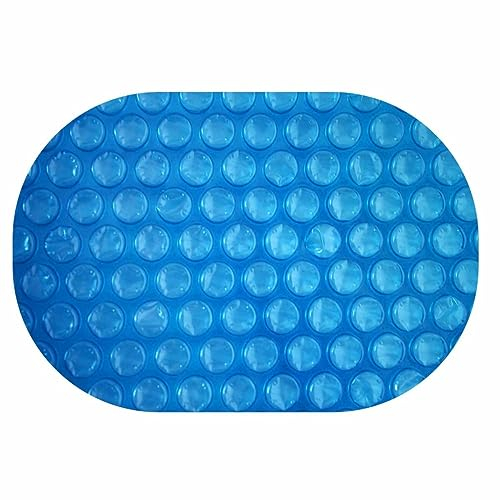 EVOLUTION Solarplane Oval 640x366cm Light-Blue 300µm Pool Erwärmung Solarfolie