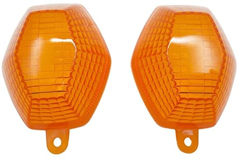 Yecnecty 1 par de intermitentes delanteros y traseros para motocicleta, lentes amarillas para Suzuki DL650 V-Strom DL1000 DR-Z 400/E/S/SM SFV650 GSF 1200 Bandit