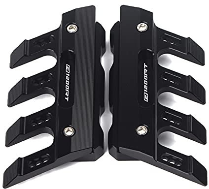 GLOSSP Accessori Moto Protezione Anticaduta Parafango Anteriore Protezione Laterale Parafango Sliders Alluminio CNC per BMW R1200RT R 1200RT R 1200 RT Accessori Moto (Colore : Nero)