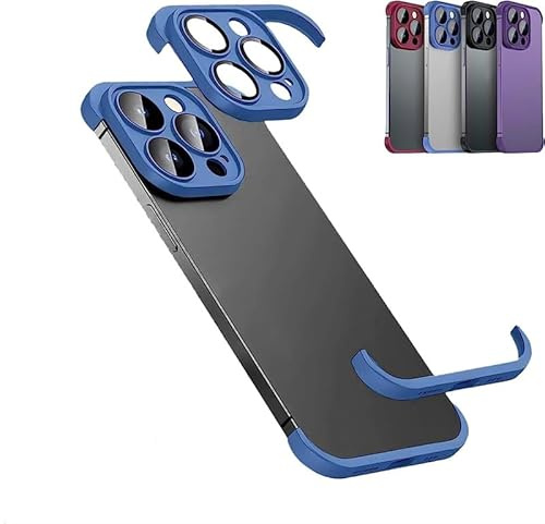 Cmeilau Coque Antichoc aux Quatre Coins sans Bordure pour iPhone 16 15 14 13 Pro Max Plus avec Protecteur d'objectif d'appareil Photo, Coque de Protection Fine et légère en Silicone Souple