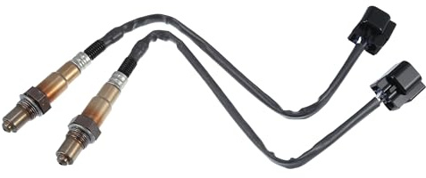 A ABSOPRO Capteur D'Oxygène Pour Hyundai Accent 2000-2011 Lot De 2 | Matériau Métal Plastique, Couleur Argent Noir, Filetage M18x1.5, OE 3921022610, Pour Kia Rio/Rio5 1.6L 06-11