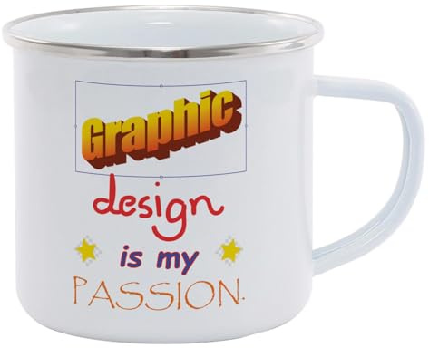 Hippowarehouse Graphic Design is My Passion Printed Mug Various Colour Options Ceramic Cup Kitchenware 11oz