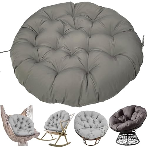 UICMNSI Rund Polster for Papasansessel 180/90/100/110/120cm Wasserdicht Outdoor/Indoor Bodenkissen Kissen for Gartenmöbel Sitzauflage Auflage for Papasan(#6,110cm/43in)
