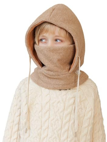 YAMEE Sturmhaube für Kinder mit Maske für Warm Kälteschutz,Wintermütze für Kinder Windschutz mit Halswärmer,Balaclava für Kinder Verstellbar,Skimaske Gesichtswärmer für Jungen Mädchen von 4–10 Jahren