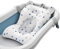 CUEMOON Cuscino Bagnetto Neonato, Riduttore Vasca da Bagno Neonato, Supporto vaschetta Universale, Materassino Bagnetto Antiscivolo