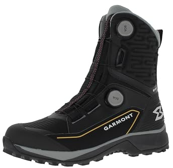 GARMONT Trace High Boa GTX varma och vattentäta vinterstövlar med halkfri gummisula | vinterskor | vandringsskor | vattentäta, Svart Garmont Orange, 42.5 EU