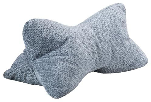 CozyKing Leseknochen Vinci Blau Nackenkissen Knochenkissen Nackenrolle Lesekissen Öko-Tex 100 Zertifiziert und 40°C waschbar - Kissen für Nacken, Knie oder Bauch zum Lesen oder Relaxen - 38x19x19 cm