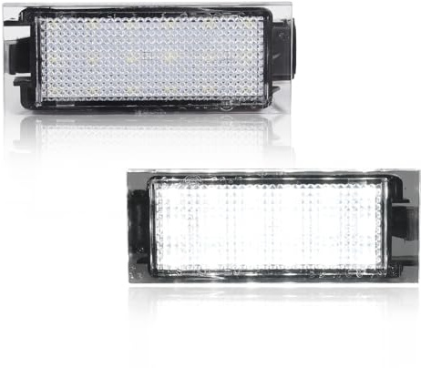DYNVEX 2 Stücke LED Kennzeichenbeleuchtung für Merced-es-Ben-z Citan Kombi 415 Smart Forfour Fortwo 453, [Can-bus Fehlerfrei] Premium und Langlebig 18 SMD Nummernschildbeleuchtung