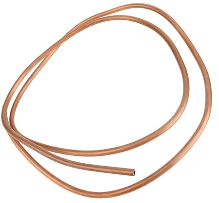 Goshyda 2m Soft Coil Copper Tube for Refrigerator Air Conditioner, High Temperature Resistance and Resistance, OD 8mm ID 6mm Copper Pipe for Home Appliance