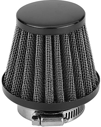 Luftfilter für Motorrad, 38 mm, Kaltfilter, Universal, für Motorrad, Auto, Motorroller, in Pilzform (schwarz)