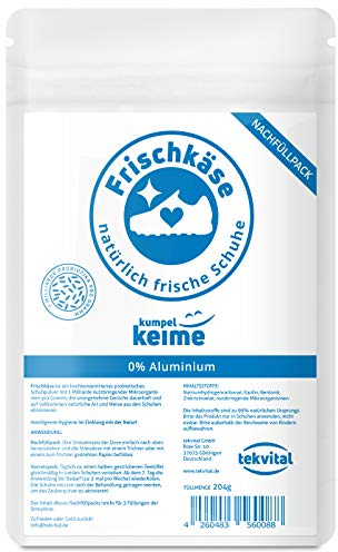 Kumpelkeime Frischkäse Nachfüllpack - das mikrobiologische Schuhpuder - Schuhdeo gegen Fußgeruch