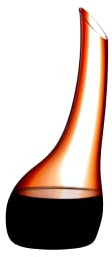 RIEDEL Cornetto Confetti Dekanter - Rot, Einzelpackung, klares+rotes Kristallglas, handgefertigt