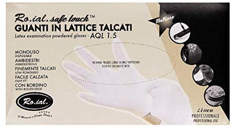 Guantes de látex Talla L Paquete de 100 unidades