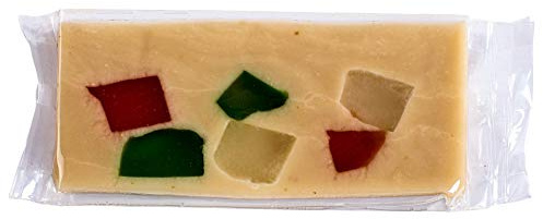 Turrón de Fruta glaseada y mazapan - Formato de 500 gramos - Turrón Artesano elaborado en Jijona