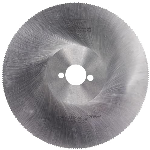 SMI Metall-Kreissägeblatt Hss-E Cobalt 225 x 2,0 x 32 mm 220 Zähne Sägeblatt Kreissägeblatt Metallsägeblatt passend für Rohrsägen von Rems und Roller
