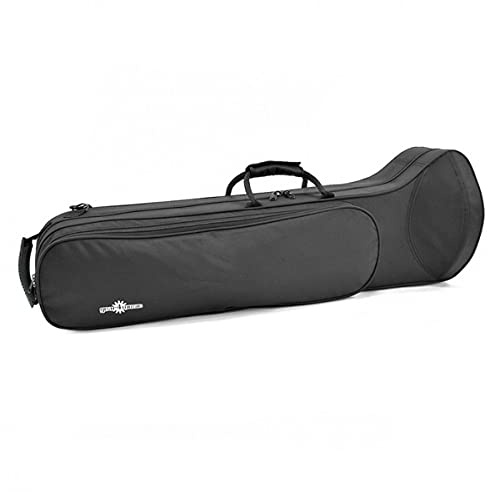 Gear4Music Tenorposaunen-Schaumstoffkoffer mit Schultergurten | Leichte, aber schützende Schaumstoffschale, Innenfach für Zubehör, große Außentasche für Extras