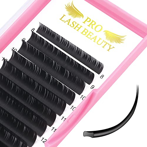 Ellipse Flat Lashes 0.15 0.20 C CC D DD Curl Lash Extensions Mattschwarz Wimpernverlängerung 8-15 MIX (D-0.15, 8-15 Mix)