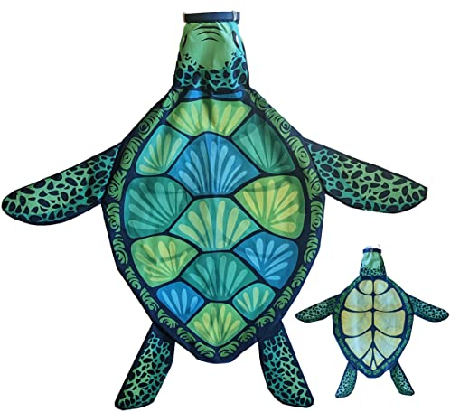 Madrona Brands Windsack für kleine Schildkröten, langlebige Outdoor-Hängedekoration, Hof, Garten, Terrasse, Strand, 81,3 cm