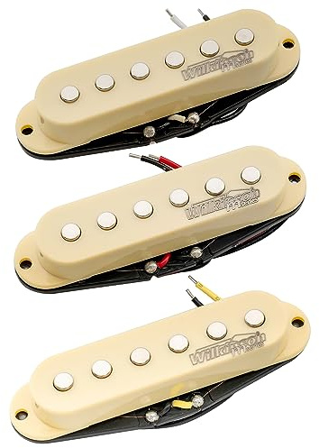 Wilkinson M Series High Output Keramik Single Coil Tonabnehmer Set Crème | für Strat Style E-Gitarre