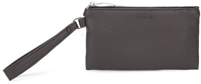 Comix U - Clutch Con Manico, Porta Tablet, Scomparto Per Penne, Cellulare E Cards, Chiusura Con Zip, Cm 31x21,5x6 - Marrone Scuro