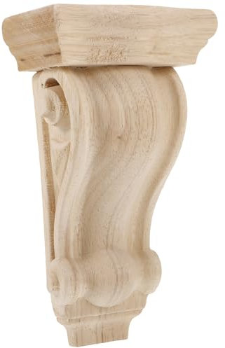 jojofuny Holz-Corbels: Dekorative Regalhalterungen, große Bauernhaus-Corbels, europäische Korbel, traditionelle Regalhalterungen für Wohnmöbel, Tür, Eckschrank