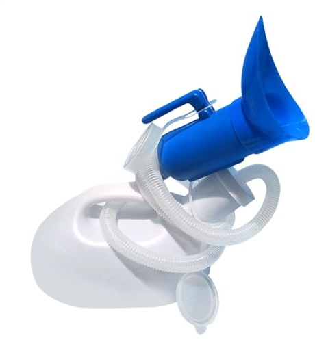 Bouteille pour urinoir : bouchon à vis, anti-fuite, urinoirs pour hommes avec long tuyau | Urinoir à long tube extérieur de 2 000 ml avec couvercle pour usage domestique dans les hôpitaux de