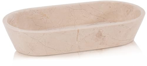 Radicaln Ciotola per impasto in marmo Verona, 25,4 cm, fatto a mano, centrotavola decorativo, ciotola decorativa ideale per decorazioni, candele in marmo e ciotole per caramelle