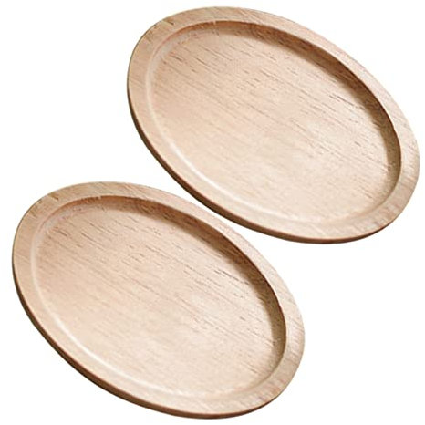 NAMOARLY 2stücke Holz Tassenuntersetzer Hitzebeständige Untertassenpads Zum Schutz Der Tischplatte Kompaktes Und Leichtes Design Für Hause Und Büro Als Dekoration Oder Schutzunterlage Geeig
