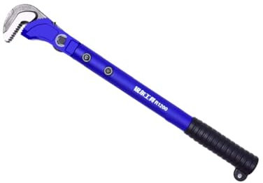 Rainorning Clé à Barre Rapide en Acier, Filetage Droit, Pince Universelle pour Tubes, Outil de Filetage Dynamométrique pour Manchons de Barre en Acier (18 Pouces）