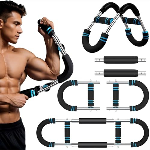 Brusttrainer Männer,Twister Armtrainer (40BL-110BL/18KG-50KG) 6 Stufen Einstellen Verstellbarer Brust Trainingsgerät Unterarmtrainer