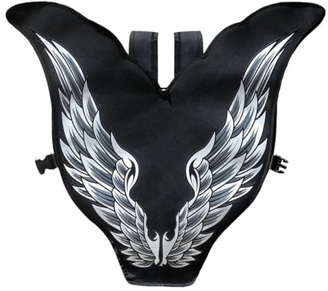 Swim Bag Foldable Mermaid Monofin Bag Freediving Fins Backpack Mermaid Fishtail Shoulder Bag Flipper Carrying Bag(White Wings)