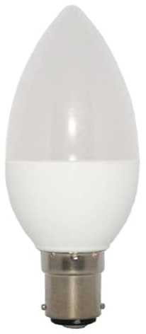 Genérico Paquete de 10 Bombillas LED de Vela B15, 6W=9W=60W 600lm, Blanco cálido 2700K, Bombillas LED C35 SBC de Casquillo pequeño de Bayoneta