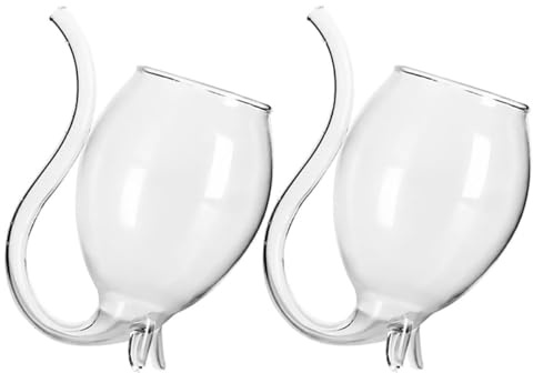 TOKIDNY Lot de 2 Verres à Vin Rouge 300 Ml Verre à Jus Design Vampire Original Taille Petite pour Boissons Cocktails et Usage Domestique ou Professionnel