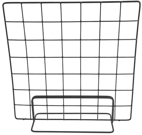 TIDTALEO Espositore a Griglia in Metallo 2 Pezzi Pannello 35x35 Cm, Supporto da Tavolo Multifunzionale per Foto, Opere D’arte e Mercatini, Struttura Robusta e Facile da Montare