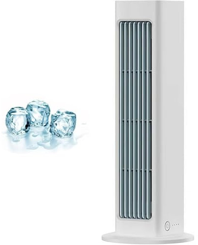 Ventilatore Mini condizionatore d'Aria, 3 velocità di Raffreddamento Portatile con circolazione 3D, Motore Magnetico Silenzioso, Parete montata Senza Perforazione, Raffreddamento rapido per la Cucina