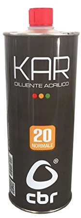 Diluant acrylique dilution normal pour carrosserie Kar 20 pour vernis transparents et fonds 1 litre