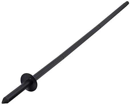 VOSS.garden Aufstellpfahl für Vogelhaus Skagen, Zeitloses Dänisches Design, zum Aufstellen von Vogelfutterstation, Metallaufstellpfahl schwarz, Vogelhausständer, Standfuß, 3-teilig