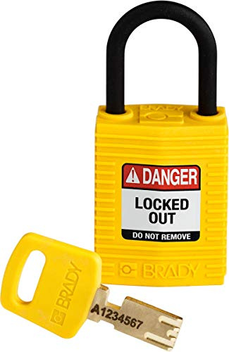 Lucchetto Safekey Compact, 33mm x 67mm x 19mm, Giallo