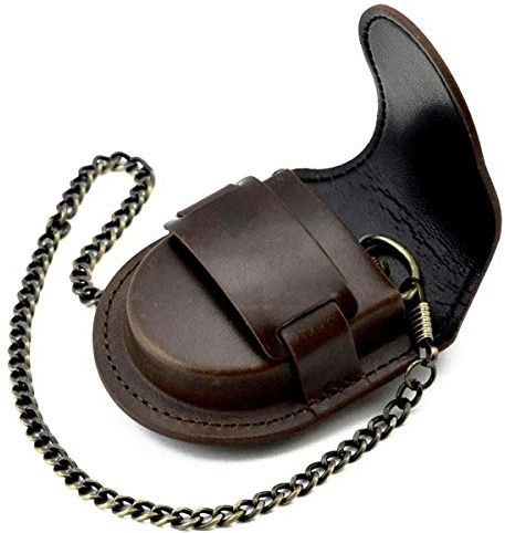 Etui avec chaîne Roy Coopers Kross Brun pour Montre Gousset