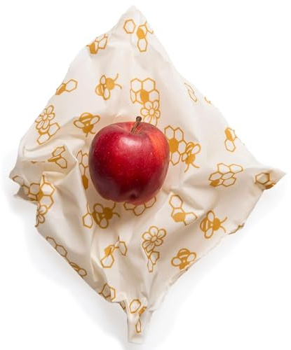 Nuts Bienenwachstuch für Lebensmittel I Honigwaben 1 Stk. I Wiederverwendbare Wachstücher I Beeswax Wrap I Bienenwachstuch I Alternative zur Frischhaltefolie