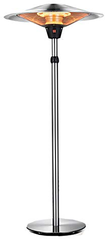 Stufa a Fungo a Infrarossi Patio per Interno Esterno IP44 - livelli di potenza a tre livelli Riscaldatore per patio per protezione dal surriscaldamento, resistente alle intemperie, giardino (220V)