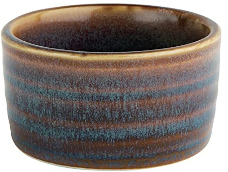 Olympia Cavolo Porcelain Dipping Dishes 67mm, Iridescent, Purple, 67 mm | Dishwasher and oven-safe pack of 12 with an edge chip guarantee and reactive glaze, suited for commercial food service.