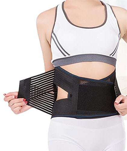 XWSM Unisex Erwachsene Kompressions Taillentrimmer Gürtel Rückenstütze Lendenwirbelstütze Für Den Unteren Rücken Abnehmendes Band Zum Abnehmen Bauchmuskeln Support (Color : Man, Size : L)