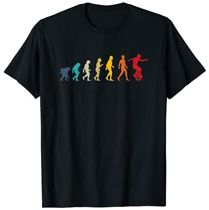 einrad evolution monocycle cyclist T-Shirt