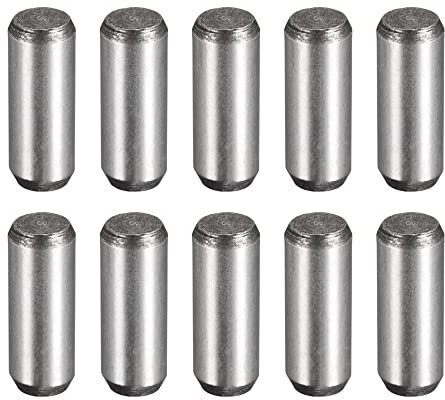 sourcing map 1/4-Inch x 3/4-Inch Dowel Pins, Heat Treated Alloy Steel for Extra Hardness, Bright Finish and Accurate Alignment 10pcs