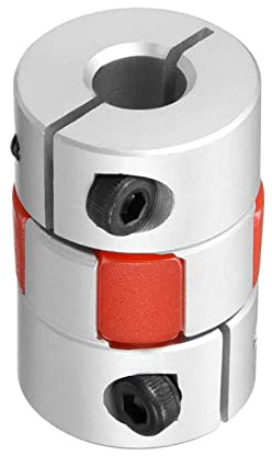 TA-VIGOR Shaft Coupling 8mm to 8mm Bore Aluminium Plum Flexible Coupler Joint L30xD20mm for 3D Printer CNC Machine and Servo Stepped Motor