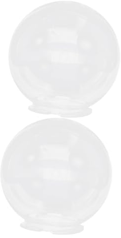 Uonlytech 2 Pièces Abat-Jour Vanité Accessoires Lampe Murale Extérieure Vanité Ampoule Ampoule Couverture Ventilateur De Plafond Lumière Couvre Colonne Abat-Jour En Plastique Globe Lumière