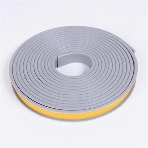 Bande de Chant Bande de Bord Auto-adhésive en Forme de U Bande de cerclage Meubles en Bois Garde-Robe Panneau Protecteur Couverture Silicone Caoutchouc Bande d'étanchéité (Color : Gray, Size : 18mm